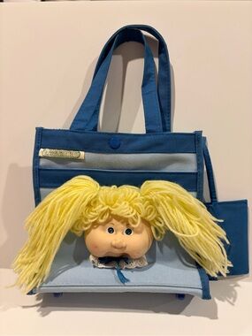 Vintage 1993 Cabbage Patch Kid 3D Face Tote Bag